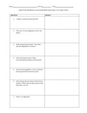 English Worksheet: Planet Earth Caves Guided 2 column notes