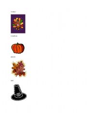 English worksheet: Thanksgiving