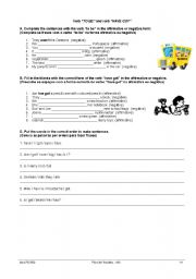 English Worksheet: Verbs TO BE and HAVE GOT