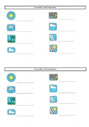 English worksheet: the weather lesson