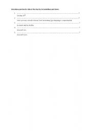 English worksheet: BE GOING INTERVIEW