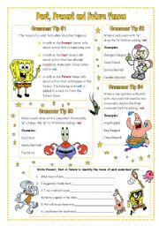 Past, Present and Future Tenses - ESL worksheet by VaneV