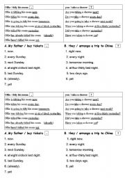 English worksheet: Tense Review