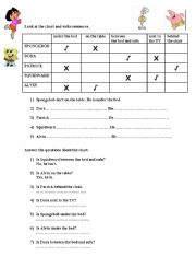 English worksheet: prepositions of place exercises