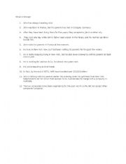 English worksheet: What is wrong?