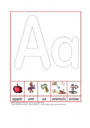 English Worksheet: Phonic Recognition Aa