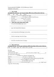 English worksheet: global exam for 2nd course of Secondary education- level beginner