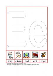 English Worksheet: Phonic Recognition Ee