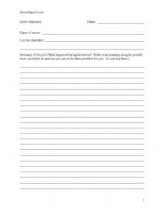 English worksheet: Secondhand Lion Movie Summary and Listening Cloze Activity