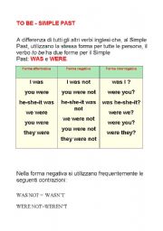 English worksheet: to be