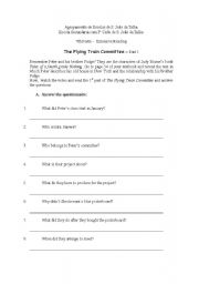 English Worksheet: The Flying Train Committee (part1)