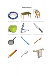 English worksheet: Things used at home