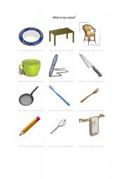 English Worksheet: Things used at home