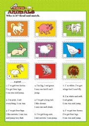 FARM ANIMALS - Descriptions