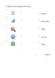 English Worksheet: Pages Icons