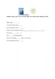 English worksheet: Muffin Activity- Its great to use after baking muffins with children