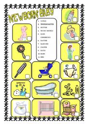 Newborn baby - ESL worksheet by Andrea_cro