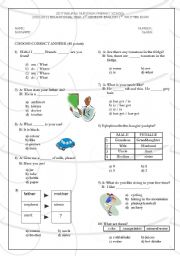 English Worksheet: worksheet for beginners