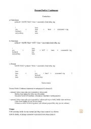 English worksheet: present perfect continuous