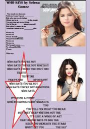WHO SAYS by Selena Gomez