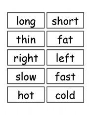 English Worksheet: opositive 