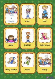 Flashcards Family and Friends