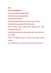 English worksheet: GESE-Grade 5-festival