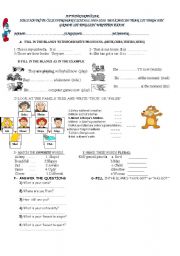 English Worksheet: exam