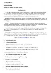 English Worksheet: Exams of the Unit Communication and the Press