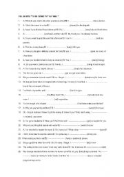 English Worksheet: FUTURE: WILL//BE GOING TO