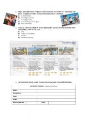 make vacation reservation (hotel)