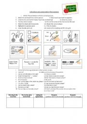 English Worksheet: Commands in the classroom