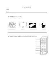 English Worksheet: new lets learn 2, lessons 1 & 2, exam