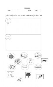 English Worksheet: Likes/ dislikes