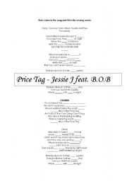 English worksheet: Jessie J - Price Tag Song