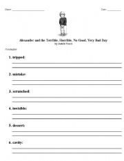 English Worksheet: Alexander