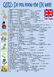 Quiz Do you know the UK well?