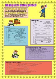 English Worksheet: Simple past or present perfect?
