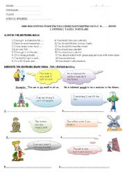 English Worksheet: exam