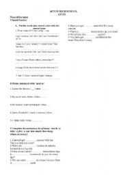 English worksheet: test