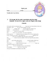 English worksheet: Cinderella