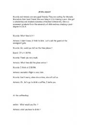 English Worksheet: at the airport