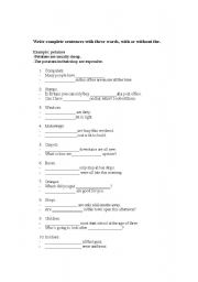 English worksheet: 