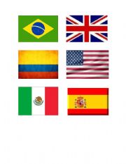 English Worksheet: memory game (nationalities)