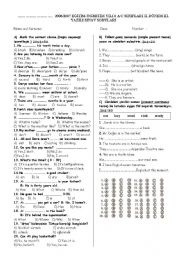 English Worksheet: 2nd term 3rd exam alntdr