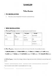 English Worksheet: Tangled - Video Guide