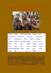 English Worksheet: GENOCIDE AND SLAUGHTER: Hotel Rwanda
