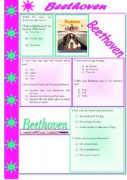 English Worksheet: Beethoven