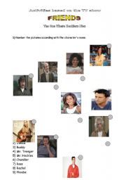 English Worksheet: Friends - The one Where Mr. Heckles dies