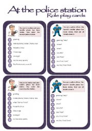 Role play cards series: At the police station